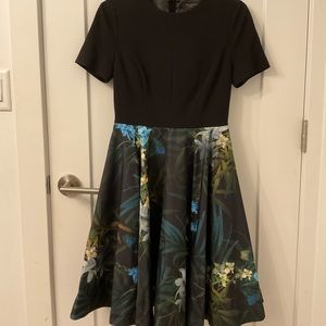 Ted Baker Black and Floral dress